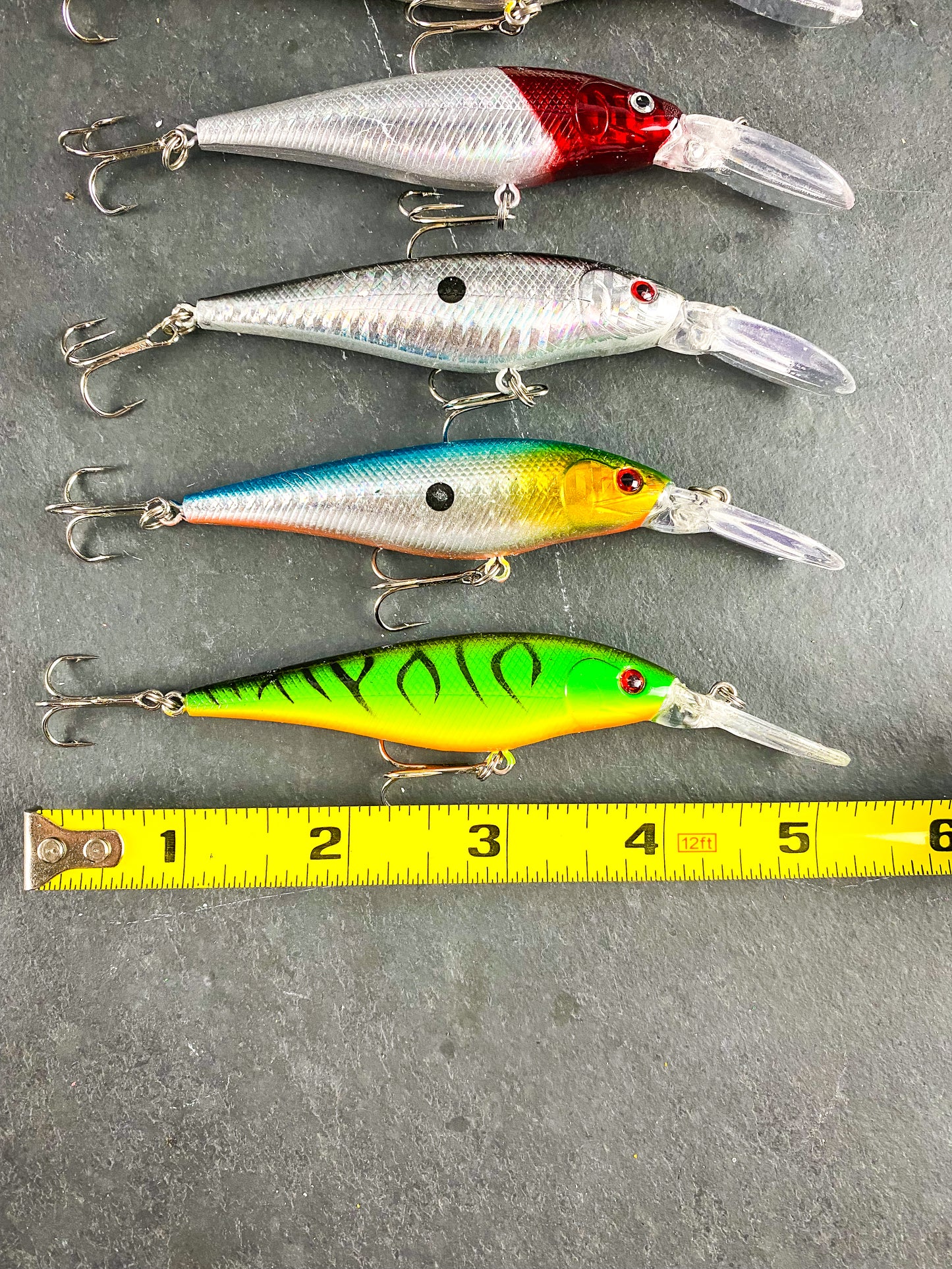 Rattling Large Lip Floating Hard Crankbait Fishing Lure Set (10pcs)