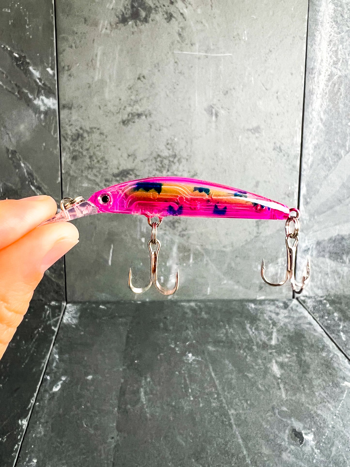 (4) Skinny Hard Rattling Crankbait Sinking Minnow Fishing Lures
