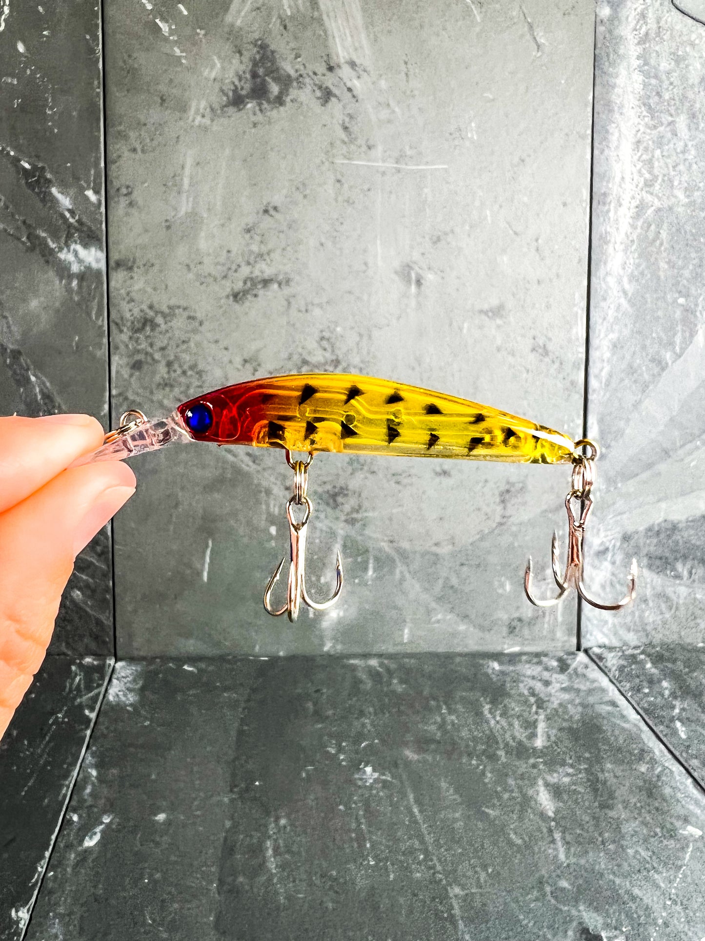 (4) Skinny Hard Rattling Crankbait Sinking Minnow Fishing Lures