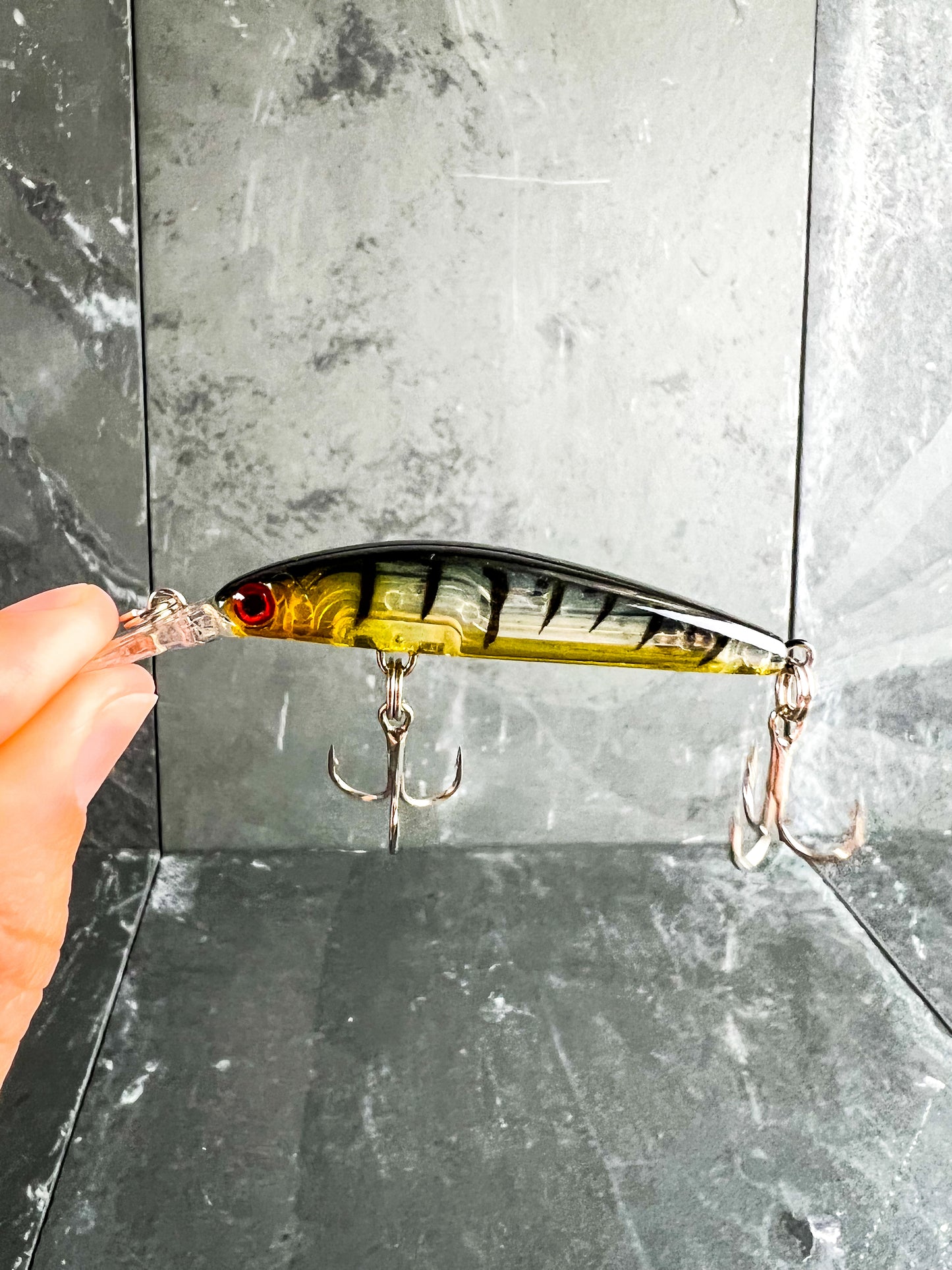 (4) Skinny Hard Rattling Crankbait Sinking Minnow Fishing Lures