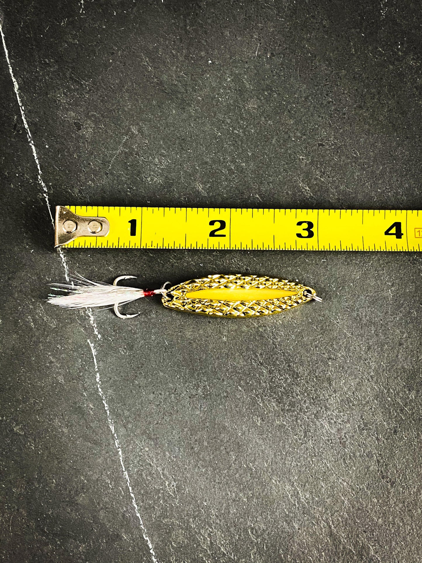 Luminous Metal Spinner Spoon with Feather Treble Hooks - Outdoor Junction US
