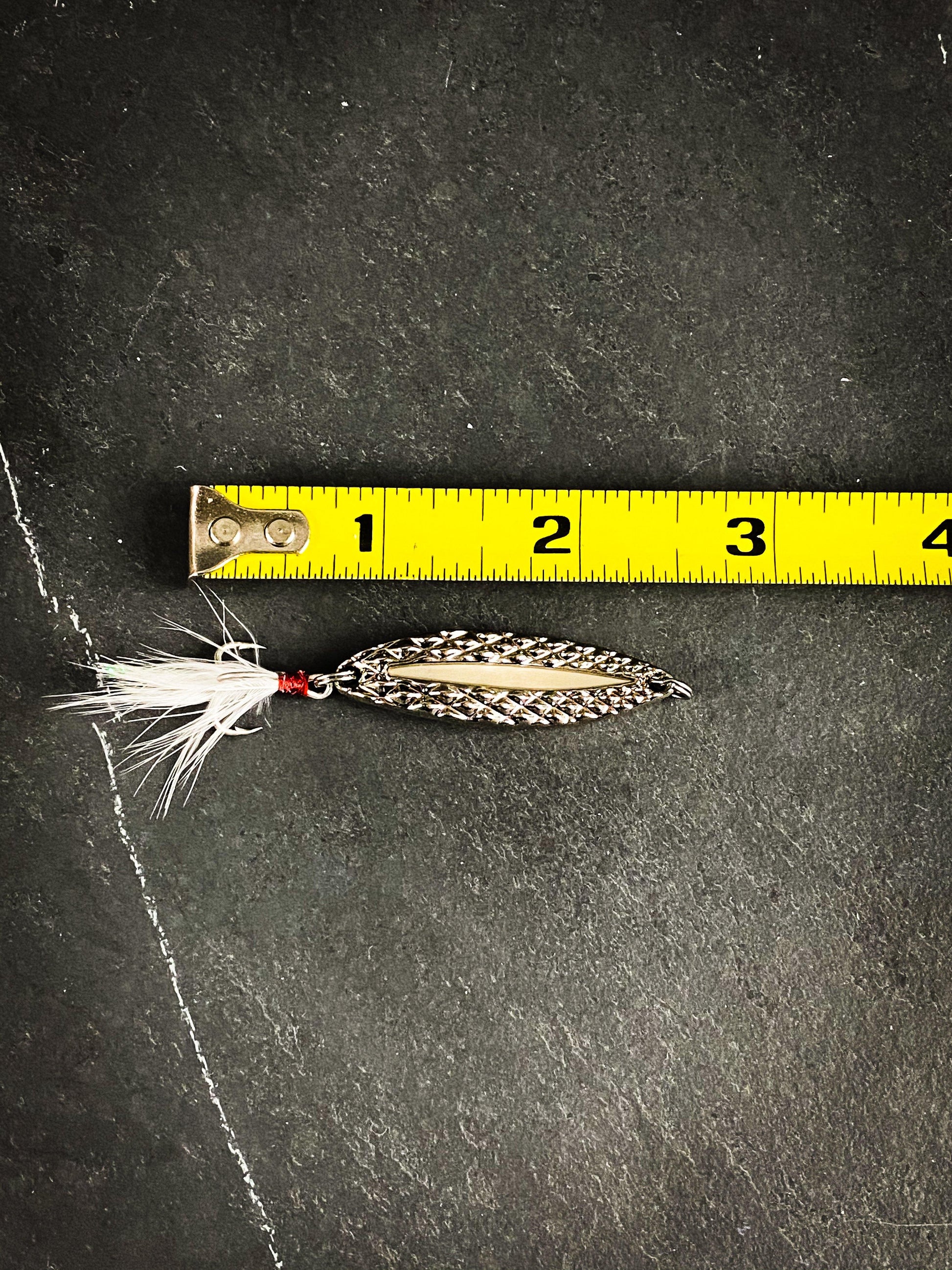 Luminous Metal Spinner Spoon with Feather Treble Hooks - Outdoor Junction US
