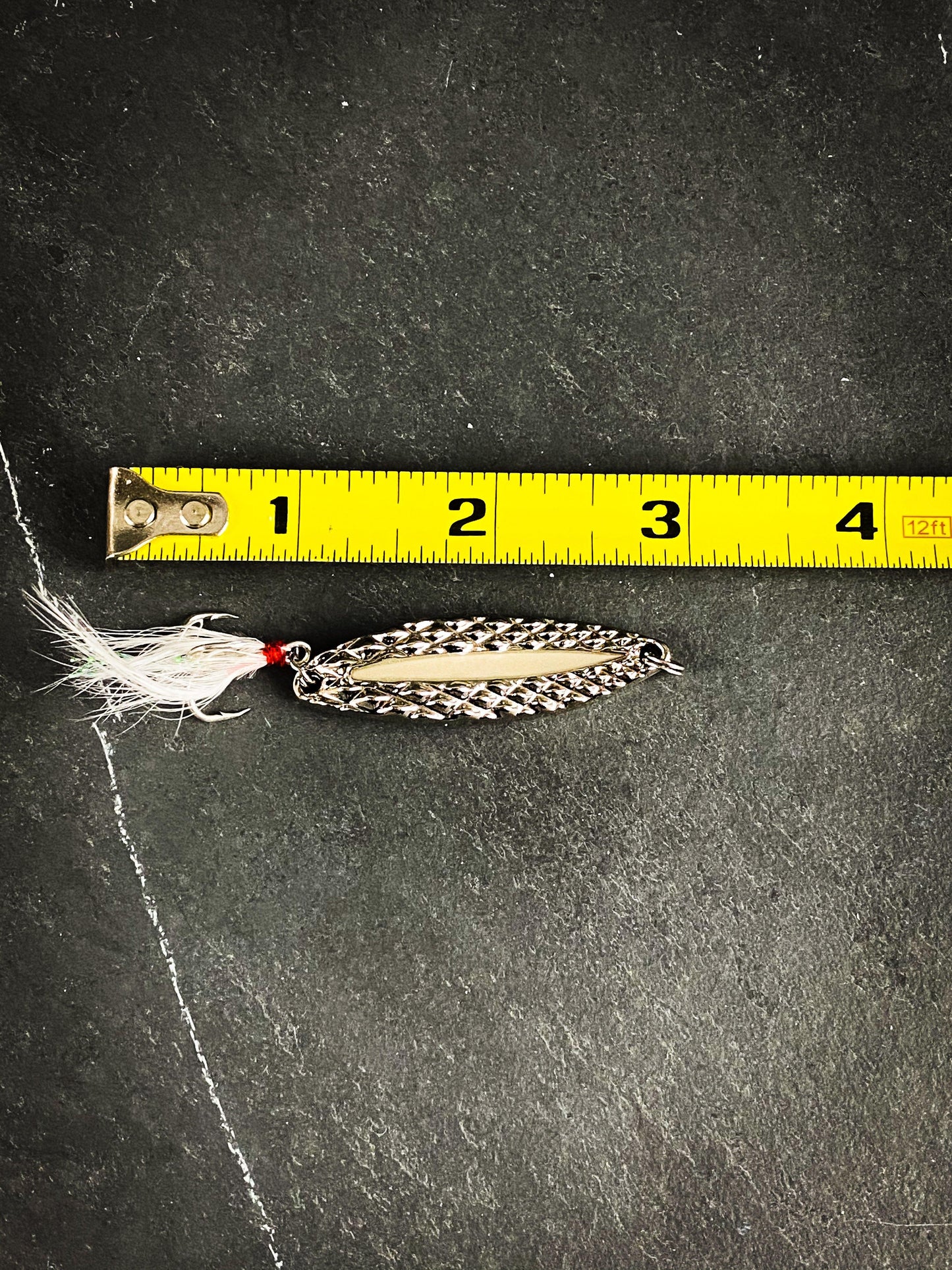 Luminous Metal Spinner Spoon with Feather Treble Hooks - Outdoor Junction US