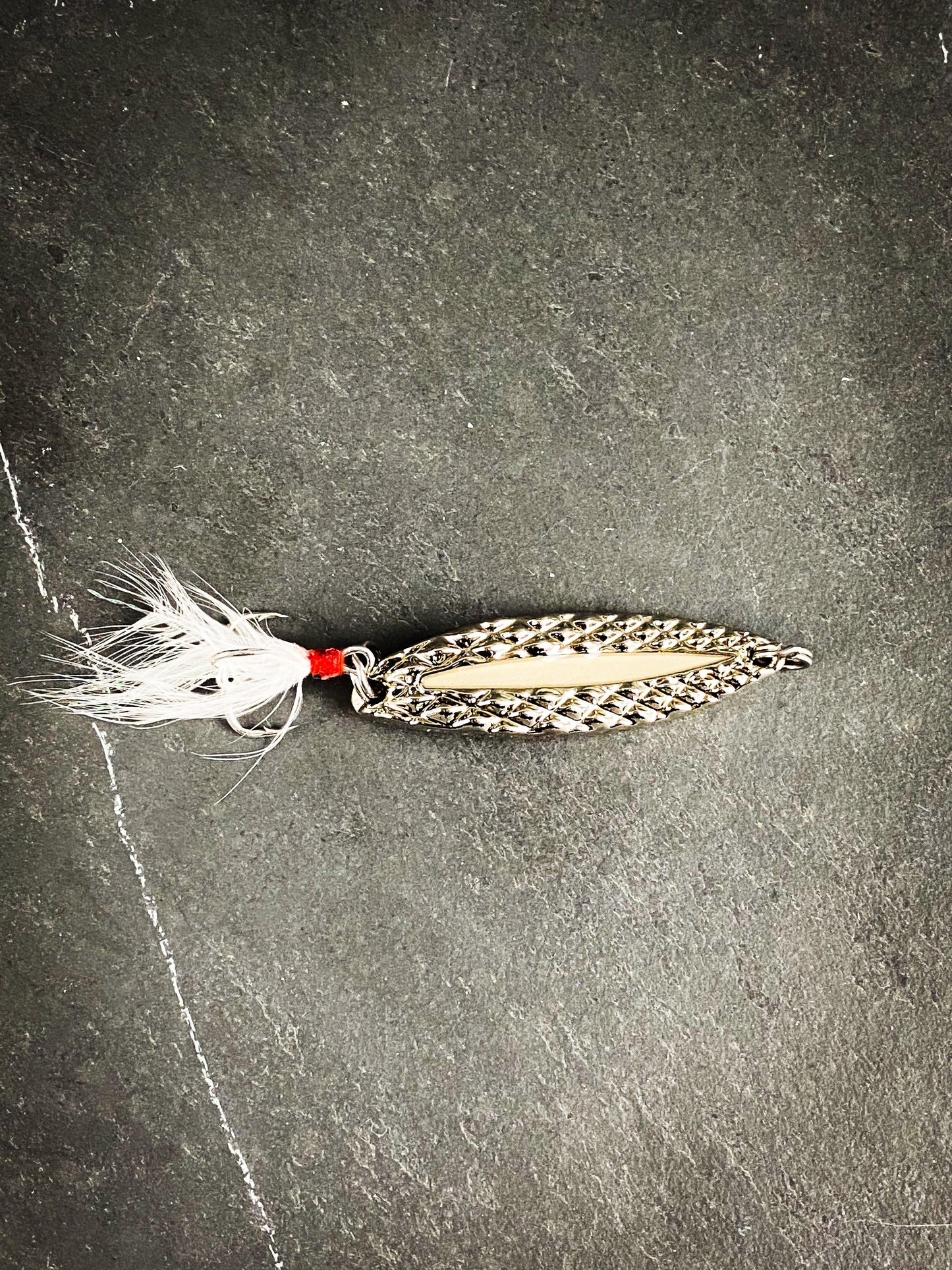 Luminous Metal Spinner Spoon with Feather Treble Hooks - Outdoor Junction US