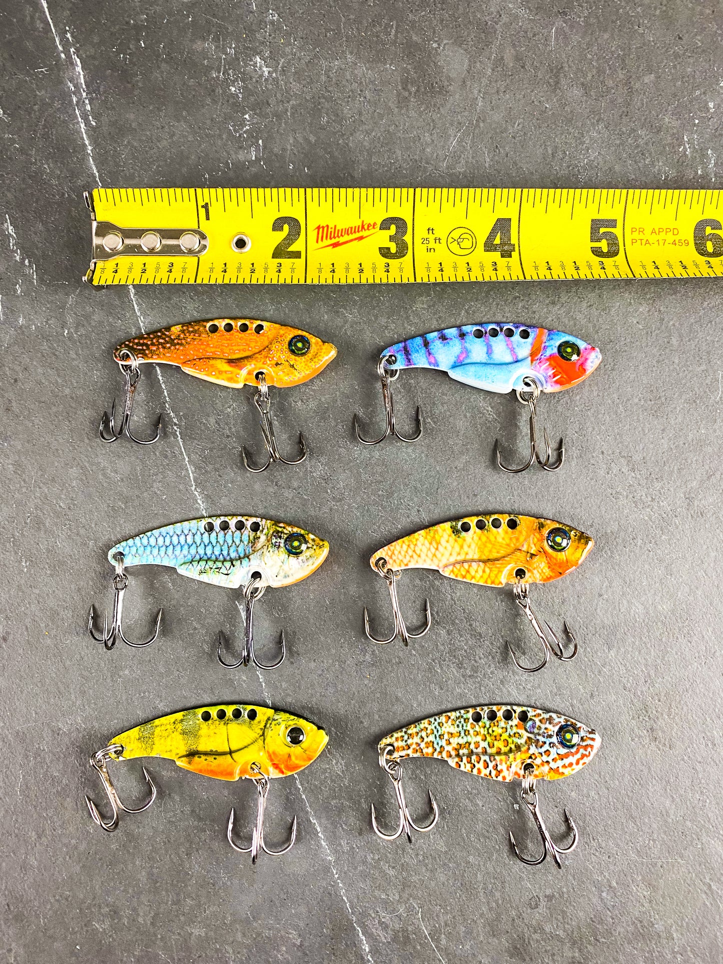(6) Metal Blade Sinking Vibration Fishing Lures
