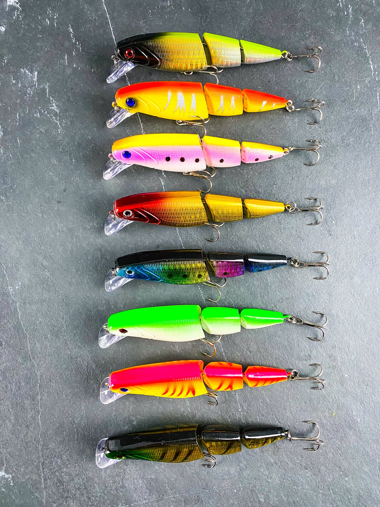 8 pcs Jointed Rattling Floating Swimbait Hard Fishing Lures