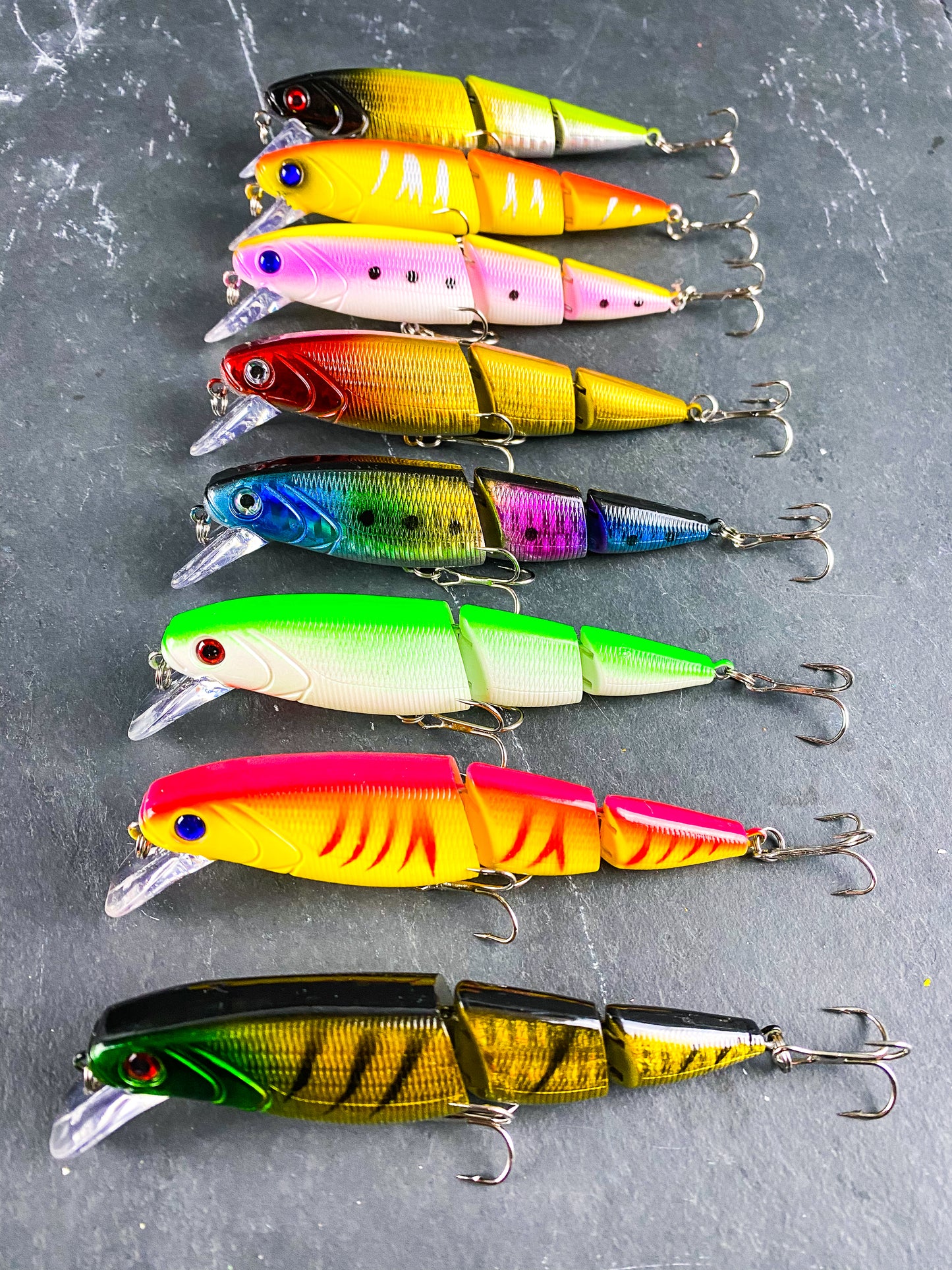 8 pcs Jointed Rattling Floating Swimbait Hard Fishing Lures