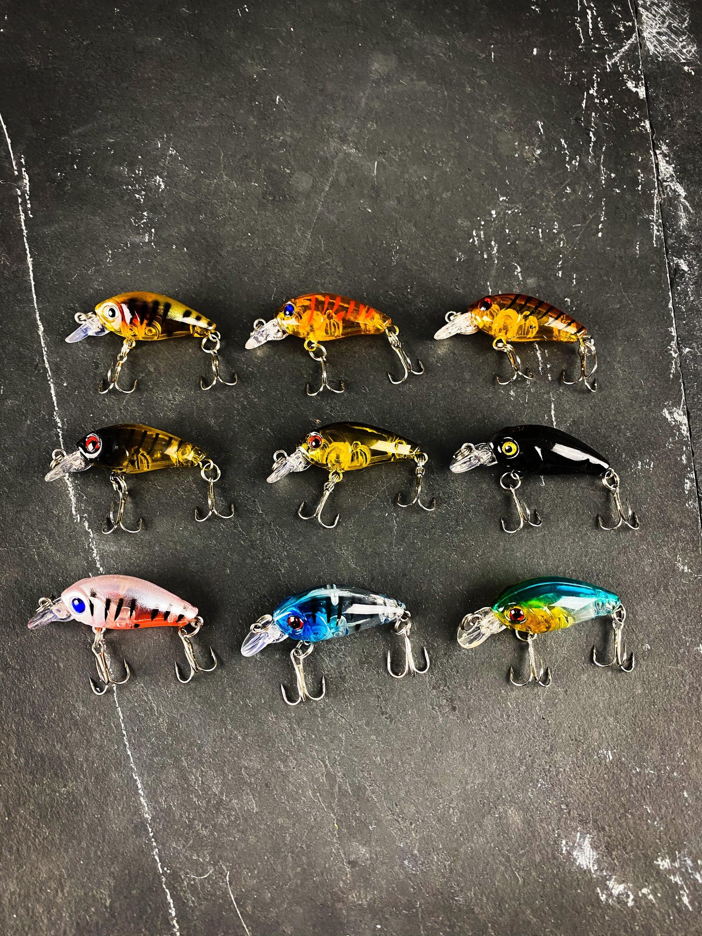 Short Hard Crankbait Sinking Minnow Set (9) - Outdoor Junction US