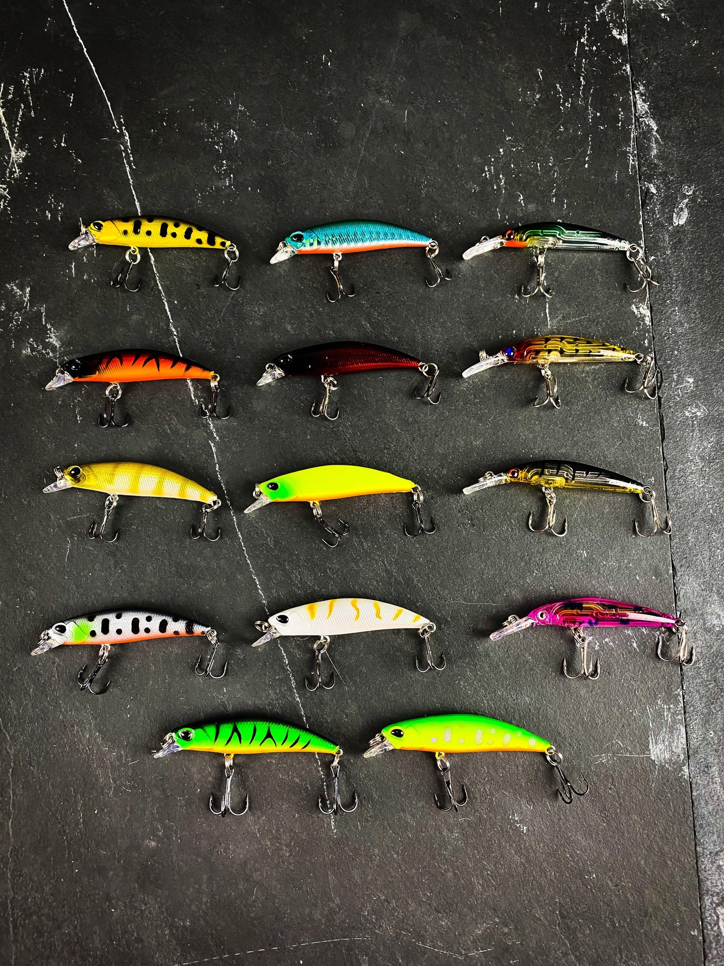 Skinny Hard Crankbait Sinking Minnow Set (14) - Outdoor Junction US