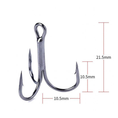  Fishing Hooks 100pcs/Set Anchor Treble Fishing Hooks 16 #High  Carbon Steel Hooks Silver Pointed Fishing Tackle Outdoor Sport (Size: 16) :  Sports & Outdoors