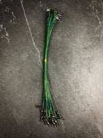Load image into Gallery viewer, 20 pcs Green Steel Wire 30lb Swivel Fishing Leaders
