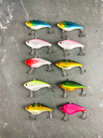 Load image into Gallery viewer, 10 pcs Lipless Shimmer Rattling Diving Minnow Crankbait Fishing Lure
